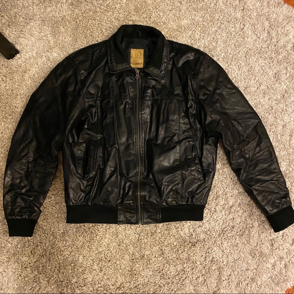 Leather Jacket Aviatrix